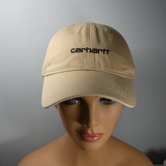 Carhartt Adjustable Baseball Hat Cap -Khaki - Picture 10 of 11
